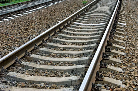 image of  railway tracks closeupの写真素材