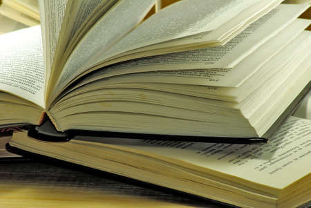 image of open book closeup