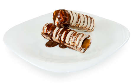 Isolated image of sweet tubules closeupの写真素材