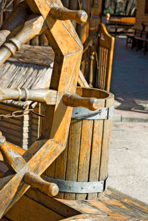 image of a well in a village closeupの写真素材
