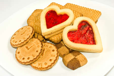 Isolated image of cookies closeupの写真素材