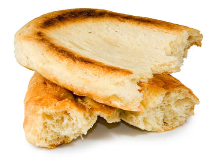 Isolated image of white bread close-upの写真素材