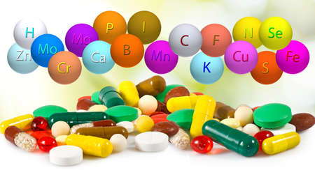 image of many pills closeupの写真素材