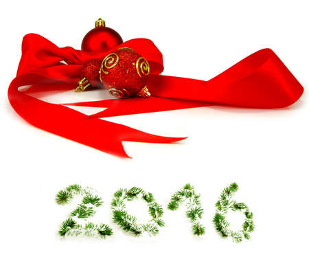 image of a red Christmas ballの写真素材