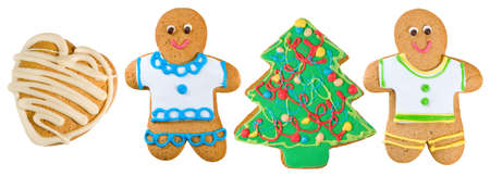 Isolated image of ginger cookies close-up
