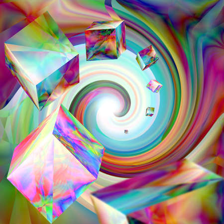 bright abstract illustration closeupの写真素材