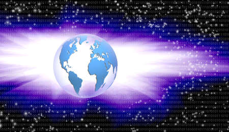 abstract image of the globe closeupの写真素材