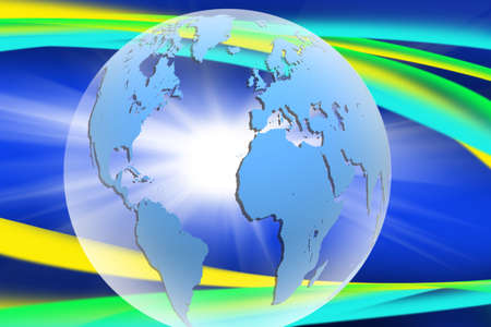 abstract image of the globe closeupの写真素材