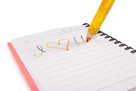 image of notebook with the inscription closeupの写真素材