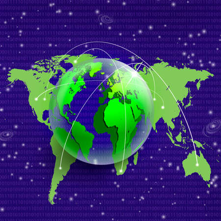 abstract image of the globe close-upの写真素材