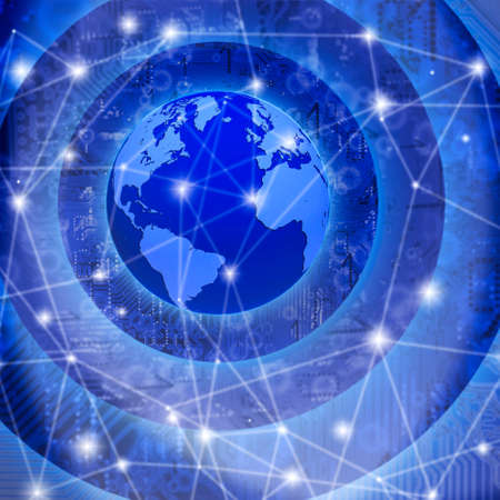 abstract image of the globe close-upの写真素材