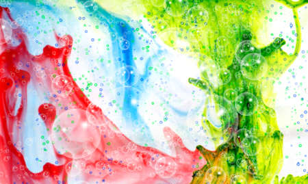 Image of colorful watercolor spots as background close upの写真素材