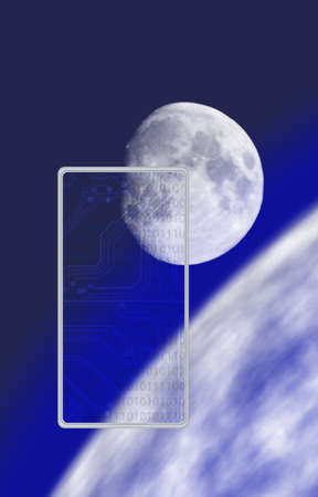illustration of abstract technological backgroundの写真素材