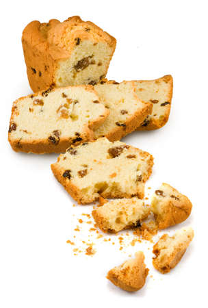 Isolated image of cake on a white background close-upの写真素材