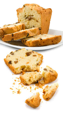image of cake on a white background close-upの写真素材