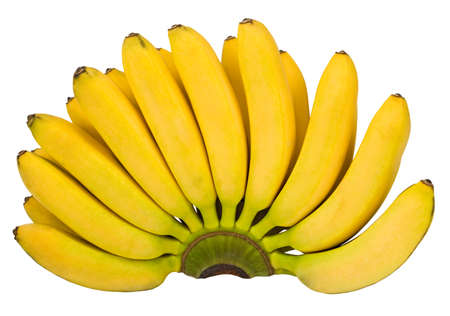Isolated image of a banana on white background close-upの写真素材
