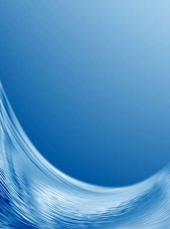 abstract image of water on blue background closeupの写真素材