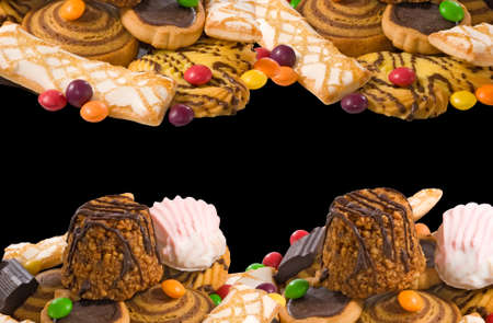 Image many delicious cookies closeupの写真素材
