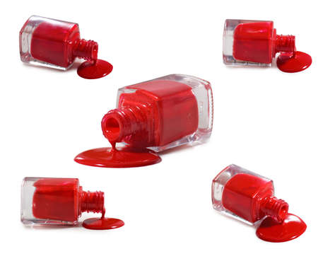 isolated  image of nail polish close upの写真素材