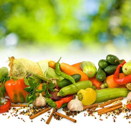 image of different vegetables closeupの写真素材