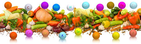 Image of many fruits closeupの写真素材