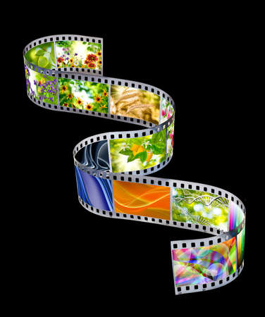 isolated image of photographic film closeupの写真素材