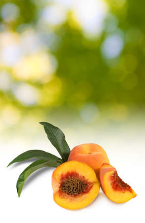 Image of ripe peaches close-upの写真素材