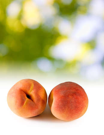 Image of ripe peaches close-upの写真素材