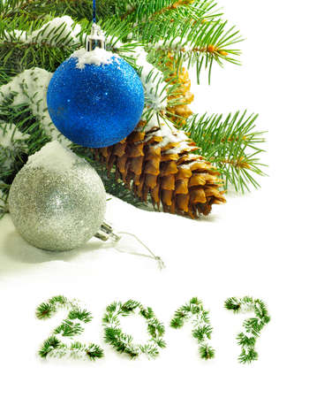 image of many Christmas decorations close upの写真素材