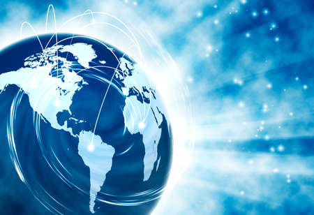 abstract image of the globe close-upの写真素材