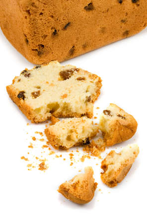 Isolated image of cake on a white backgroundの写真素材