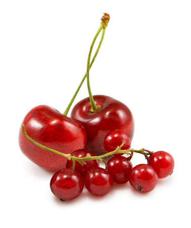 Isolated image of  cherries closeupの写真素材