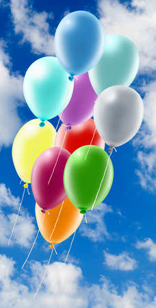 image of balloons closeupの写真素材