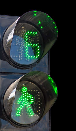 traffic lights on the streetの写真素材