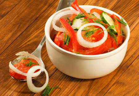 image of a tasty salad close upの写真素材