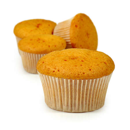 image of three muffin closeupの写真素材