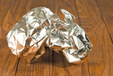 image of crumpled foil closeupの写真素材