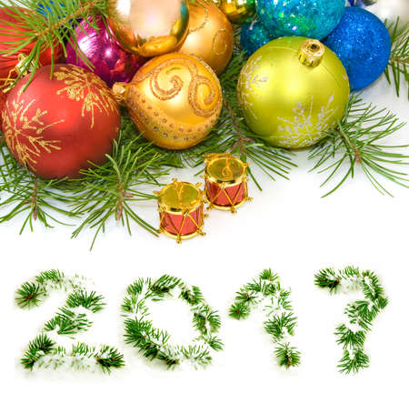 image of beautiful Christmas decorations close upの写真素材