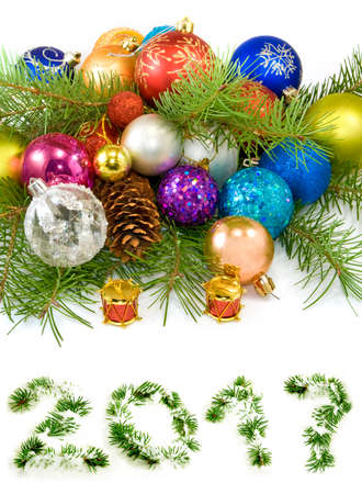image of beautiful Christmas decorations close upの写真素材