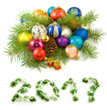 image of beautiful Christmas decorations close upの写真素材