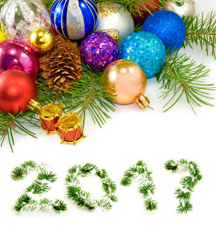image of beautiful Christmas decorations close upの写真素材
