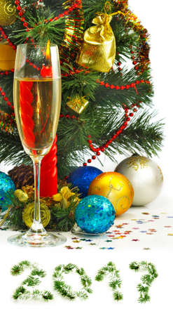 Image of Christmas decorations close upの写真素材