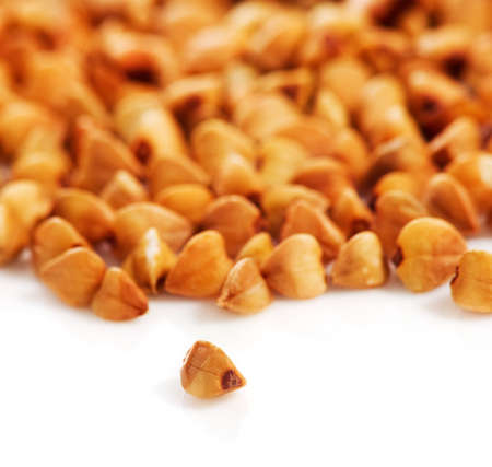 Isolated image of buckwheat closeupの写真素材