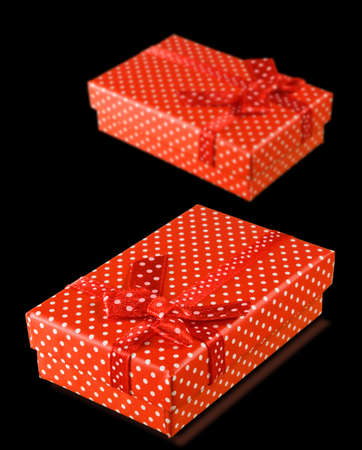 image of two gift boxes close-upの写真素材