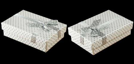image of two gift boxes close-upの写真素材