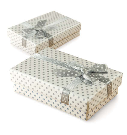 image of two gift boxes close-upの写真素材