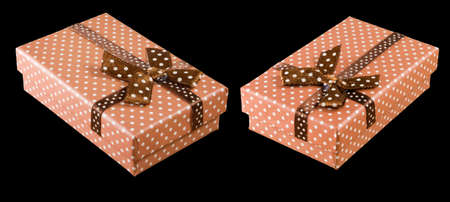 image of two gift boxes close-upの写真素材