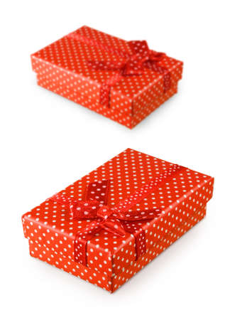 image of two gift boxes close-upの写真素材