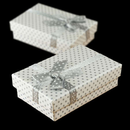 image of two gift boxes close-upの写真素材