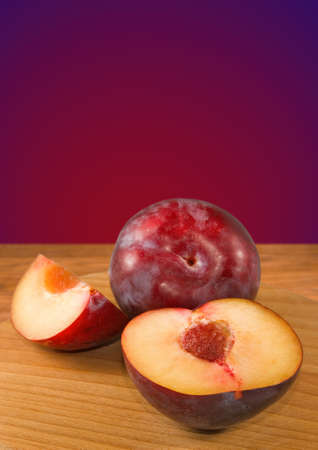 Isolated image of plum close-upの写真素材